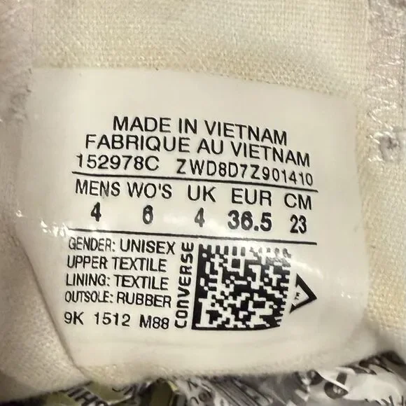 Converse Chuck Taylor Pixel Shoes W6/M4 Pink Blue White Canvas Lace Up Sneakers - Picture 11 of 11